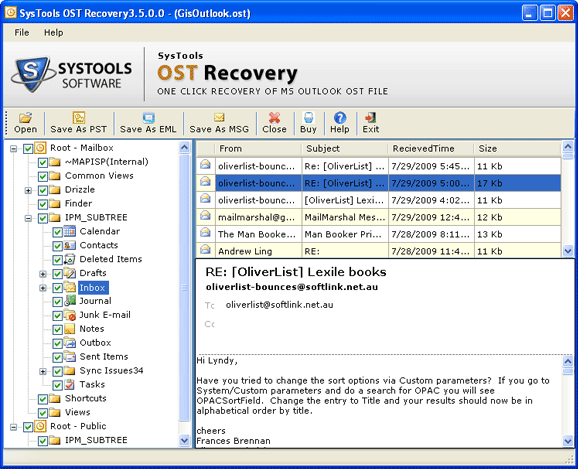 MS OST to PST Migration Tool 3.7