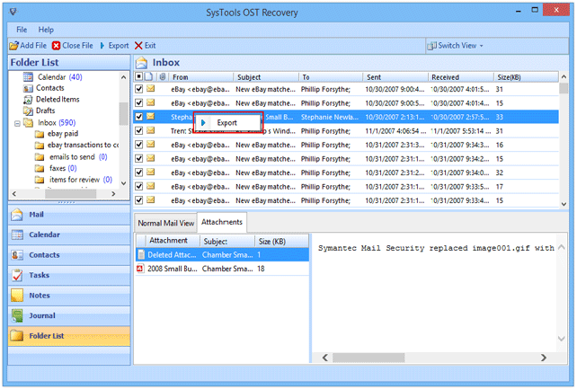 Advance Outlook OST to PST Tool 4.3