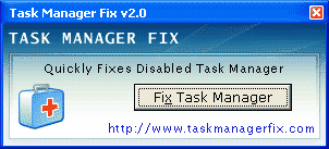 Task Manager Fix - Enables Disabled Task Manager