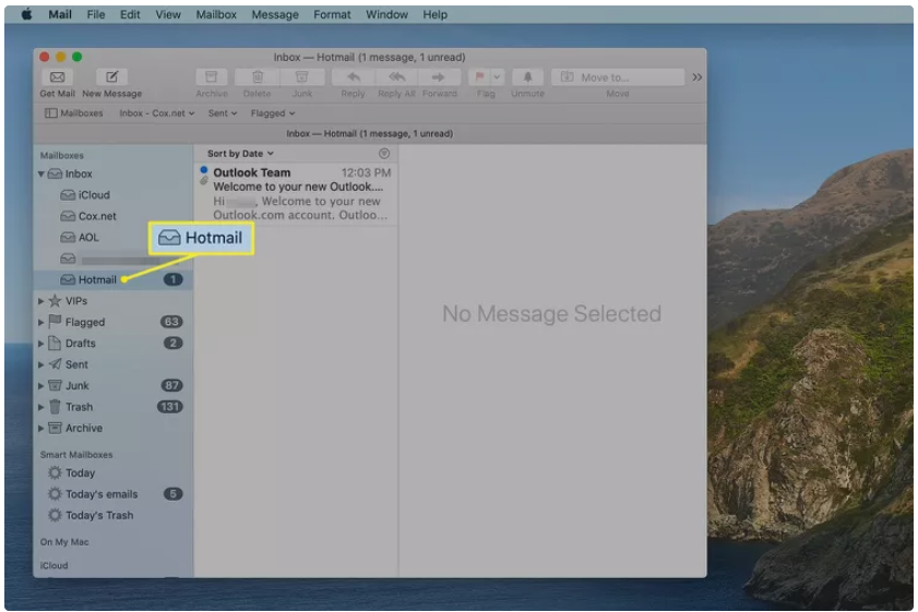 add hotmail to apple mail 
