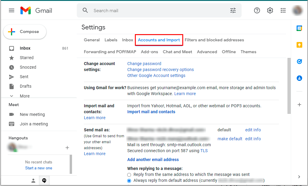 aacount and imports