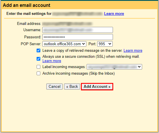 link hotmail to Google account