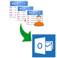 import multiple vcf contacts to outlook